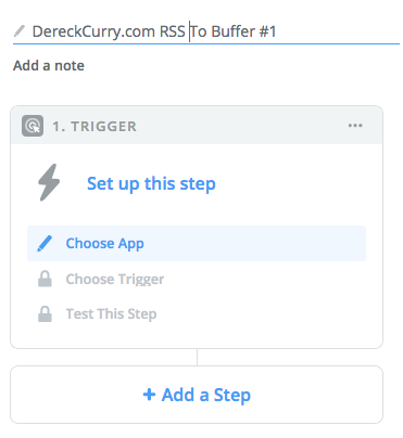 Zapier screenshot: Name the new Zap.